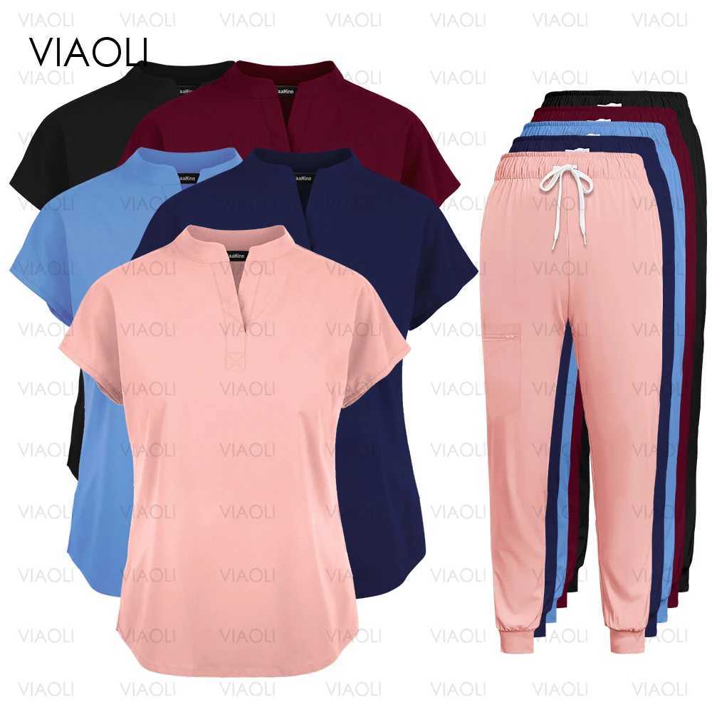 Fashion Clinical Surgical Uniforms Medical Scrubs Uniforms Sets Women Hospital Working Clothes Nurse Accessories Dental Workwear X250528