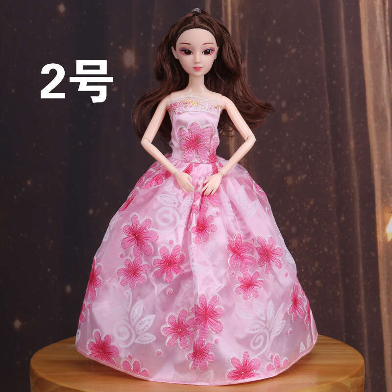 Half Suitable for 30cm Girl Doll Clothes Wedding Princess Train Skirt Evening Dress Loose