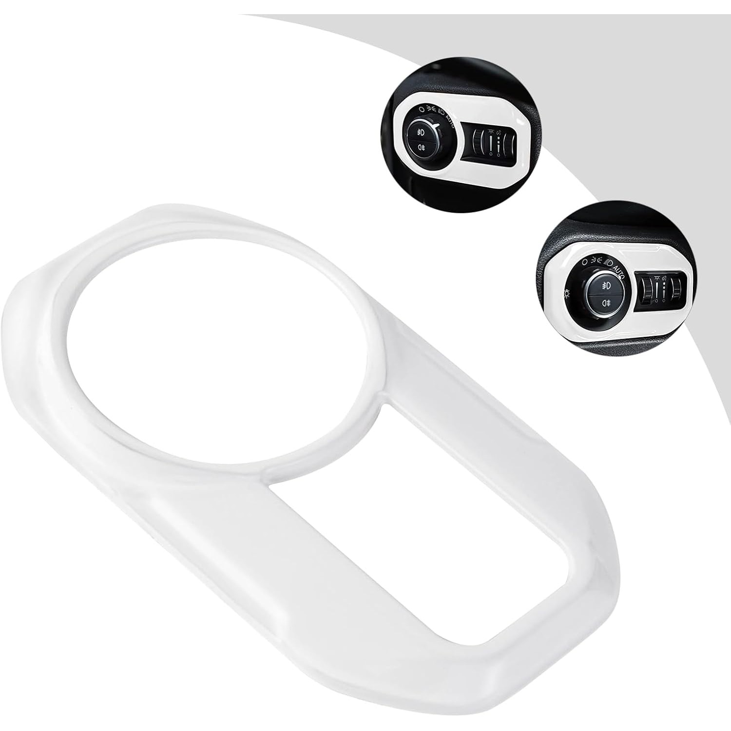 Car Headlight Lamp Switch Button Decoration Cover Trim Stickers for Jeep Wrangler JL 2018-2021, for Jeep Gladiator JT 2020-2021