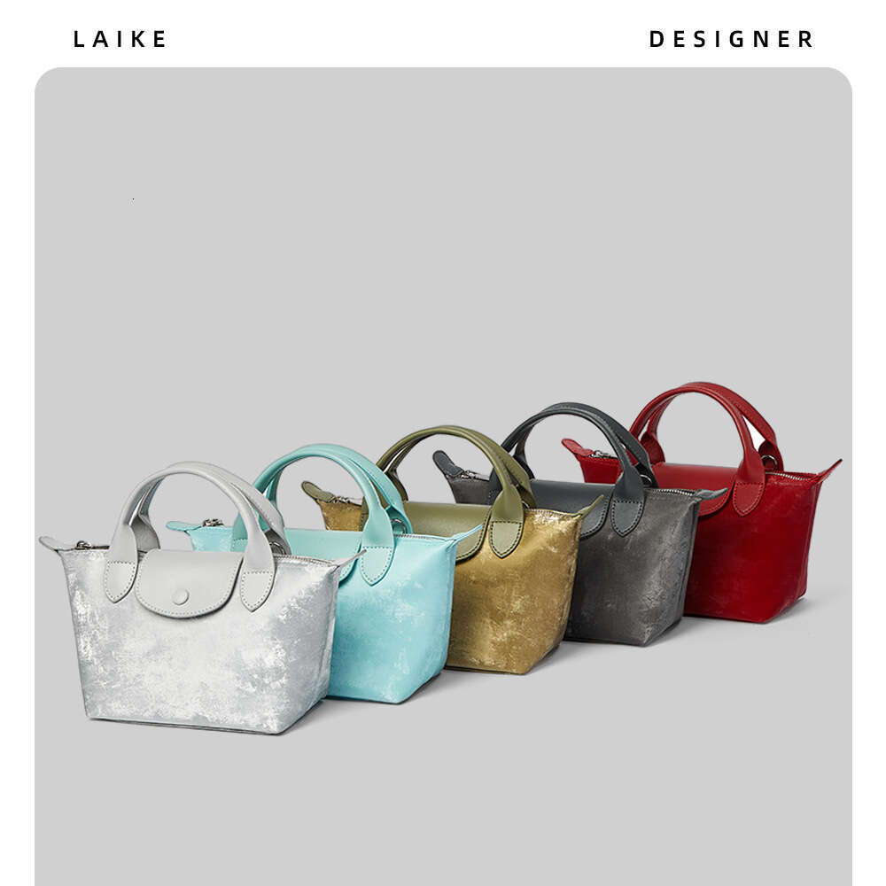National Style Handheld Bucket for Women 2024 Summer New Versatile Simple Shoulder Niche Velvet Satin Crossbody Bag