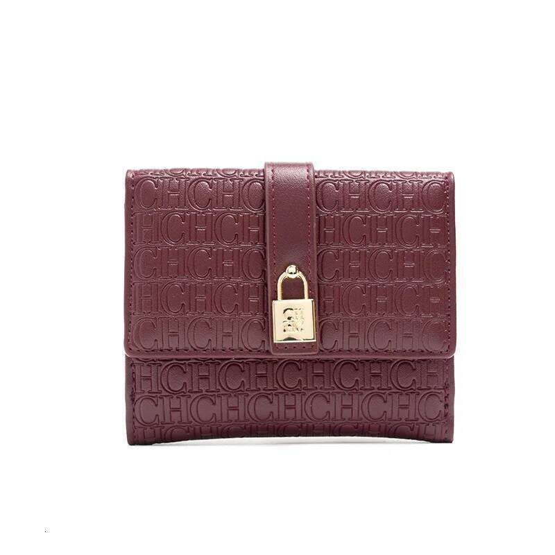 CH Fashion Versatile Letter Print Design Premium Feeling High Quality Standard Wallet Ladies Temperament Style Car