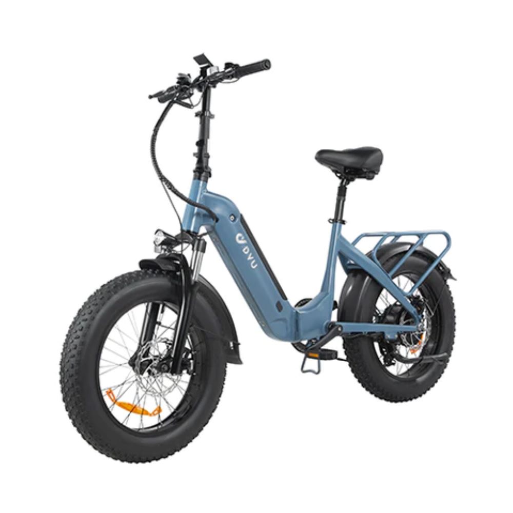 UK Stock 2025 20 inch DYU FF500 Folding E-Bike 250W 48V/14AH Electric bike for Adults 75KM Long range 4.0 Fat tyre ebike 25km/h Fatbike