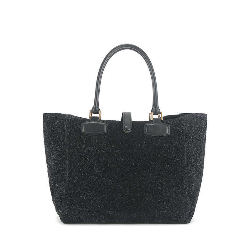 for Women New Genuine Leather Large Capacity Tote High-end Fashion Xiangfei Velvet Matte Handbag Crossbody Bag