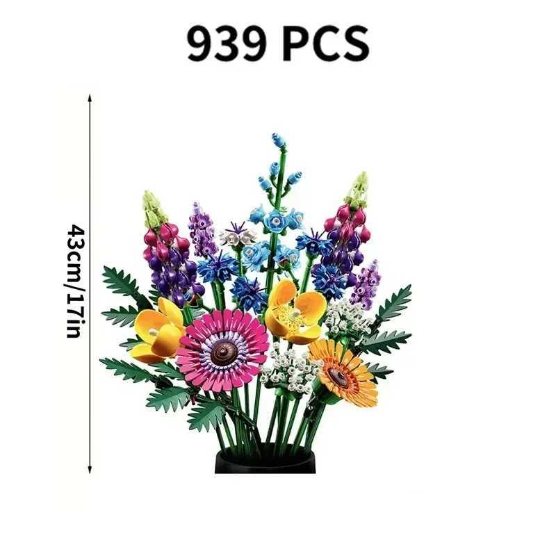 10289 Bird Paradise Bouquet Rose Building Block Bricks Toys For Children DIY Potted Holiday Girlfriend Gift 10313 Z250528