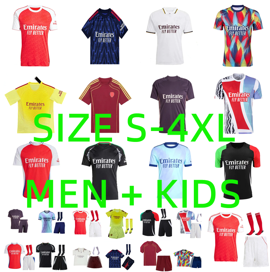 2025 2026 ODEGAARD SAKA soccer jerseys 24 25 26 SALIBA MARTINELLI Trossard CALAFIORI RICE G.JESUS RAYA HAVERTZ Training arSENalfootball kits football shirt Men Kids