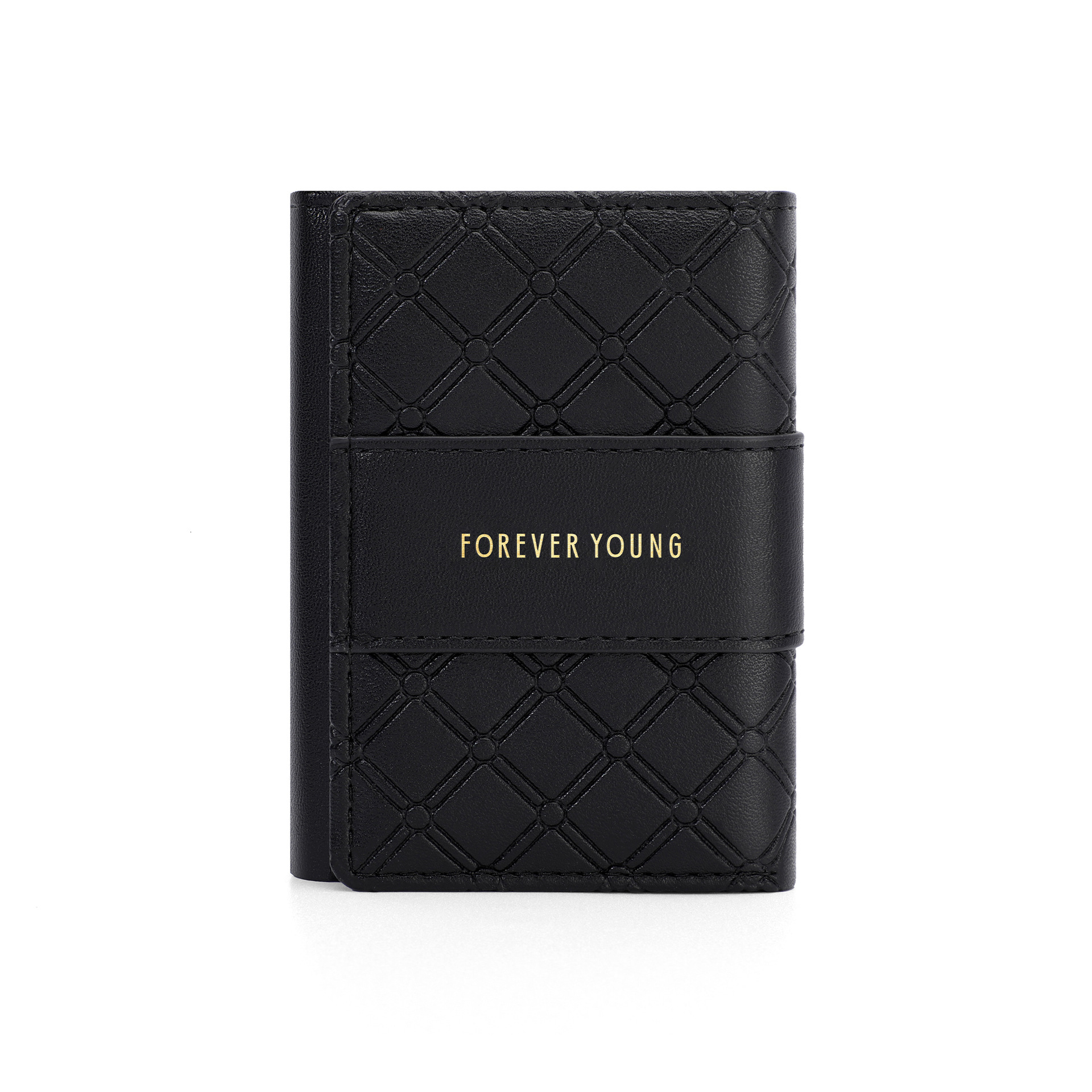 Free Delivery Designer Wallet Fashionable Women's High-end Short Card Bag PU Coin Bag Quilted Card Holder Folding ID Bag