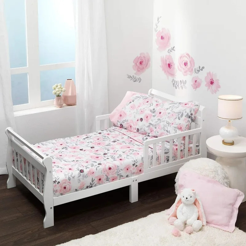 Blossom 4Piece Toddler Bedding Set Floral 250517z