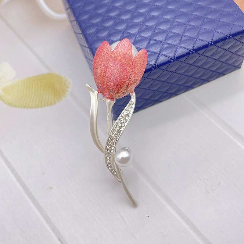 Fashion peony flower rhinestone brooch womens fashion clothing bust jewelry wholesale 250527