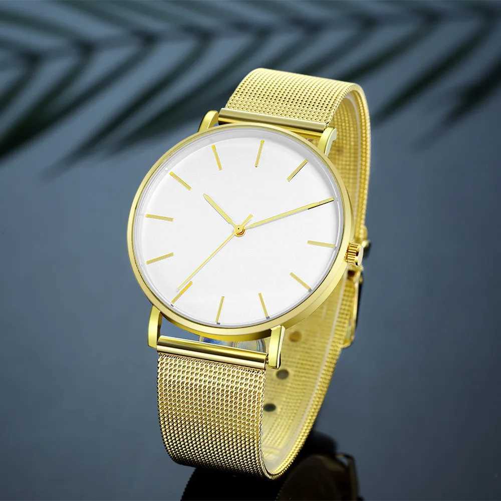 Top Brand Womens Watches Luxury Metal Mesh Simple Quartz Watches Fashion Elegant Rose Gold Ladies Wristwatch Clock Reloj Mujer XJ250527
