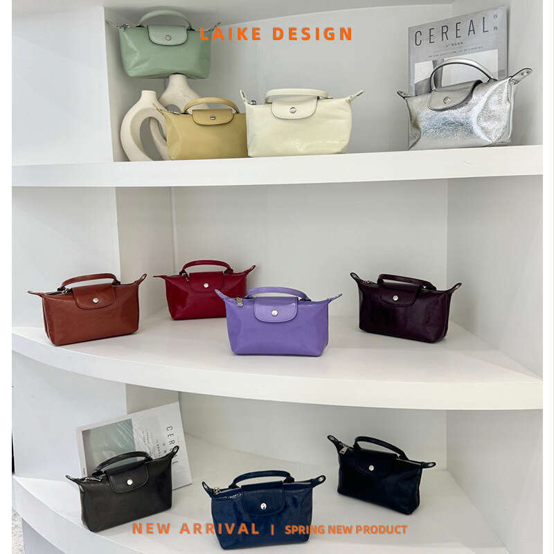 for Women New Korean Style Mini Dumpling Fashion Commuter Handbag Top Layer Cowhide Simple Shoulder Crossbody Bag