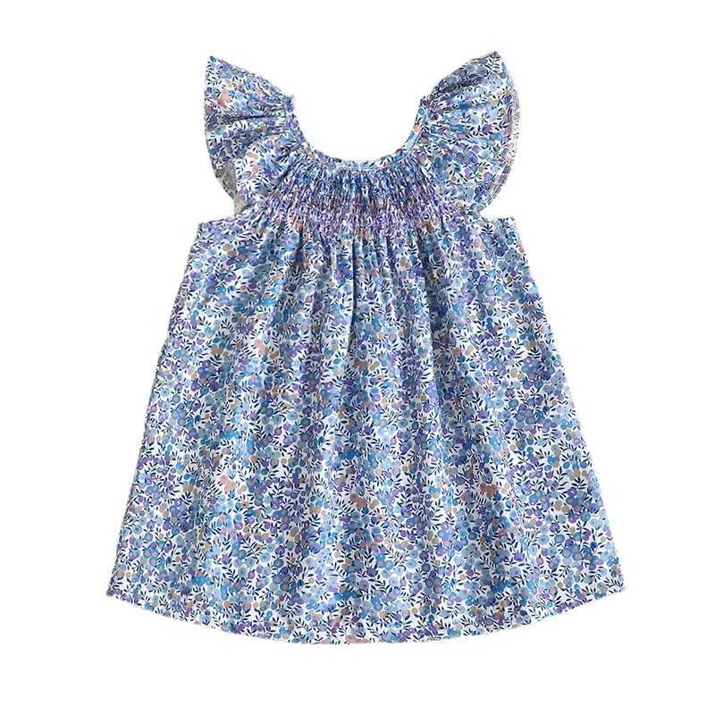 Summer Outfit Toddler Baby Girl Floral Dress Ruffle Sleeveless Dresses Tunic Dress Summer Sundress Girls Casual Dress X250528