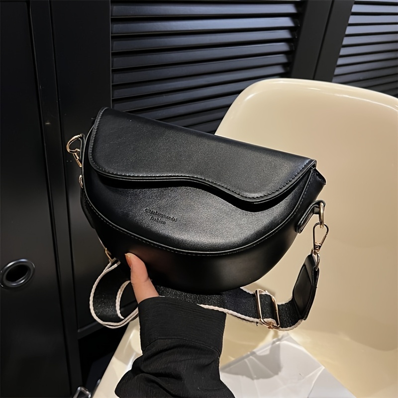 Women's Bag - Lightweight Durable Simple Crossbody Bag, Adjustable Strap, Black/Caramel/Khaki Colors, Daily Commuter Shoulder Bag| Stylish Handba