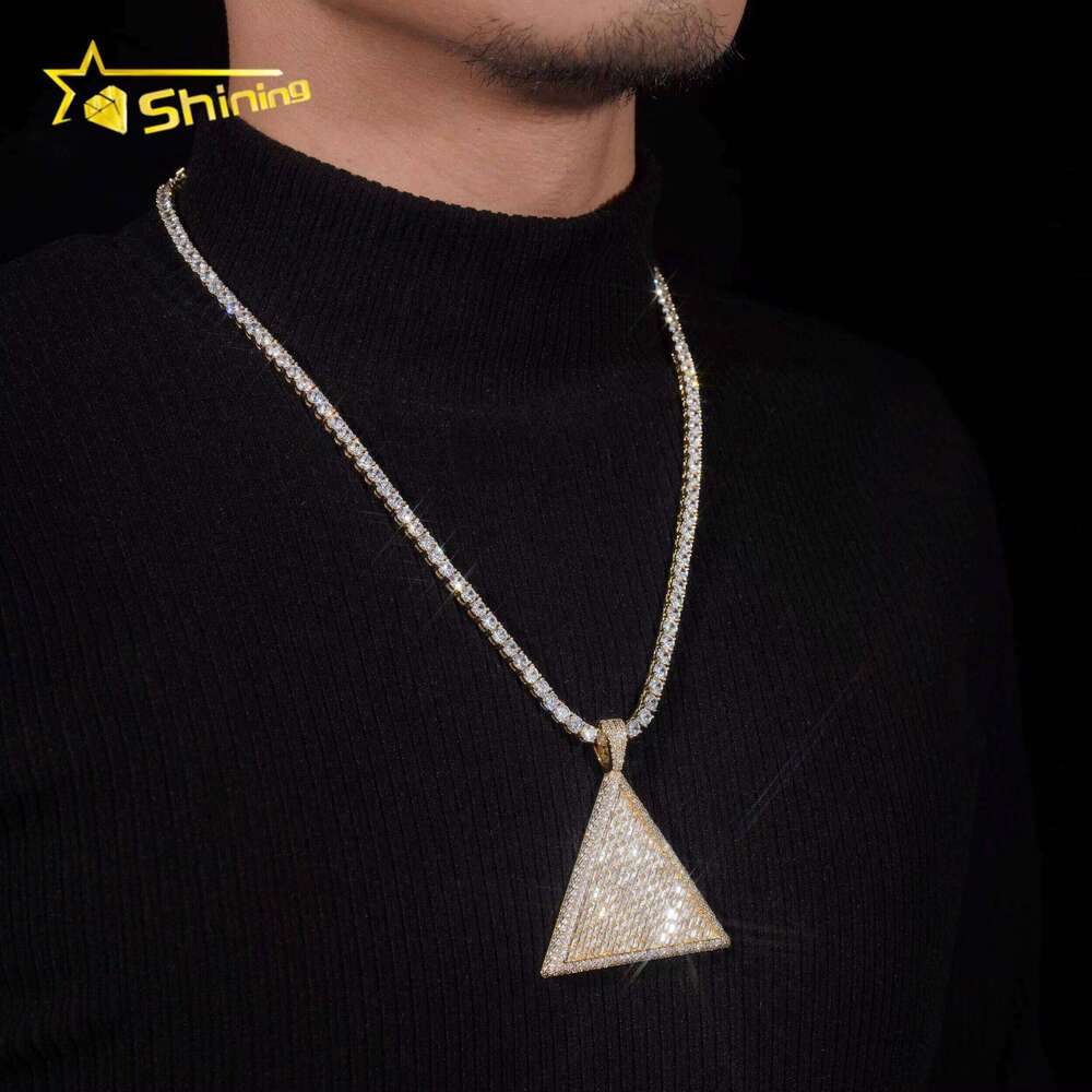 Custom Pass Tester Sterling Sier Gold Plated VVS Moissanite Dia Hip Hop Iced Out Pendant