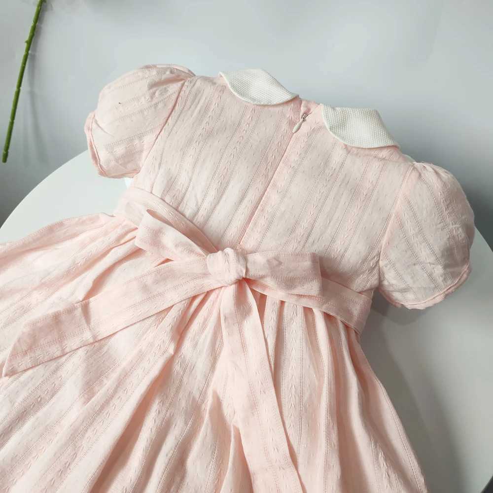 Baby Girls Vestidos Toddler Smocking Dresses For Girl Handmade Smocked Dress Summer Boutique Children Cotton Clothes X250528