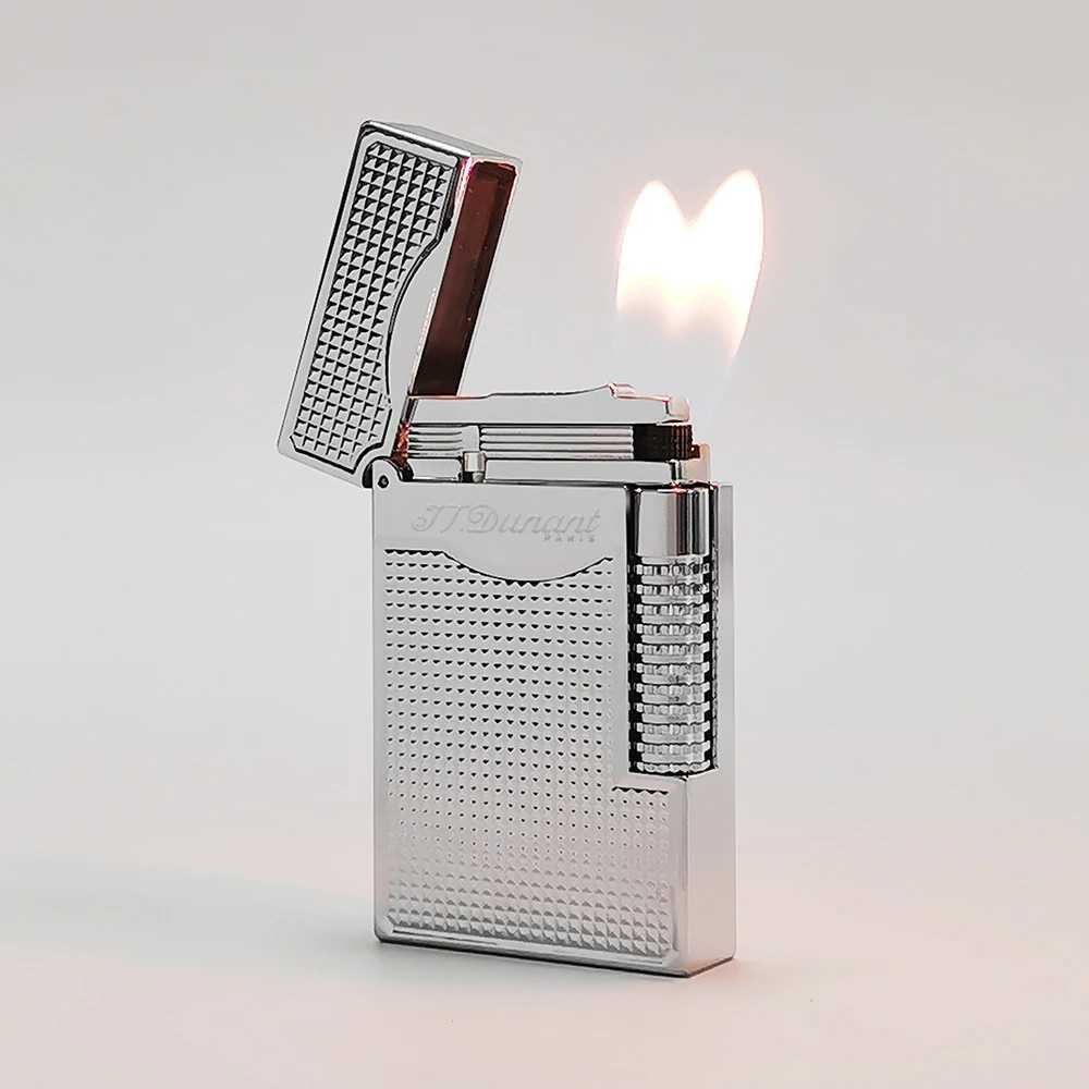 Luxury Gas Lighter Double Flame Loud Sound Butane Refillable Memorial Smoking Tool For Smokers Gift Limited EditionT250528
