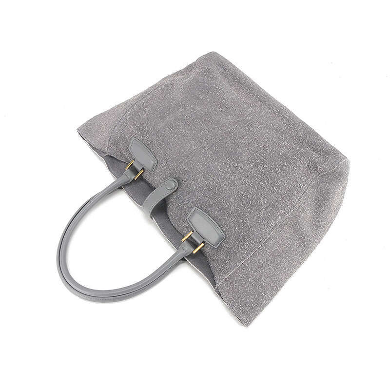 for Women New Genuine Leather Large Capacity Tote High-end Fashion Xiangfei Velvet Matte Handbag Crossbody Bag