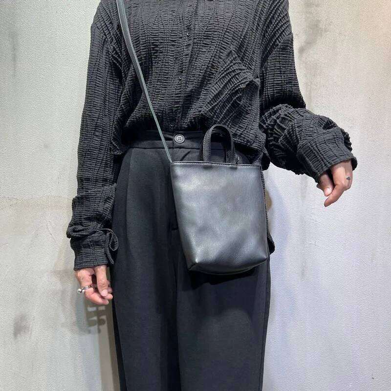 Natural Handbags Small Women's Vintage Genuine Leather Bags For Women Shoulder Crossbody Bag Black Cowhide Purse