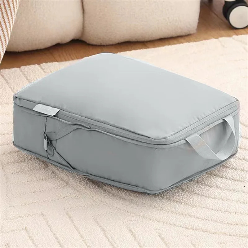 Travel Compression Packing Cubes Bag Portable Suitcase Clothes Organizers Large Capacity Waterproof Luggage Storage Cases Bags 250526