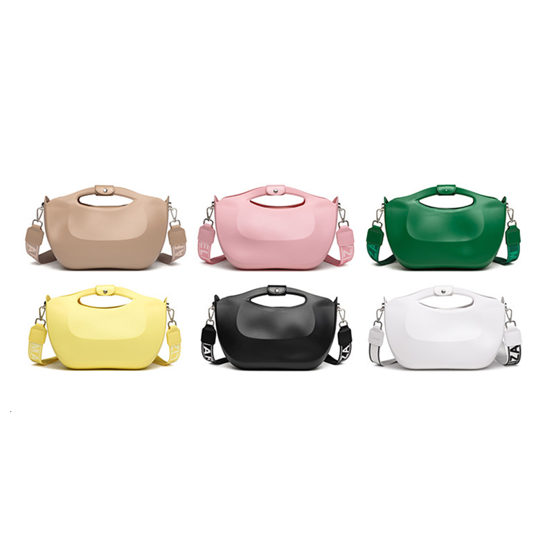 Luxury Brand Designer Bag Bohao PVC Jelly 2024 New Women's Fashion Wide Strap Cross Shoulder Handle Mother Bag 23032