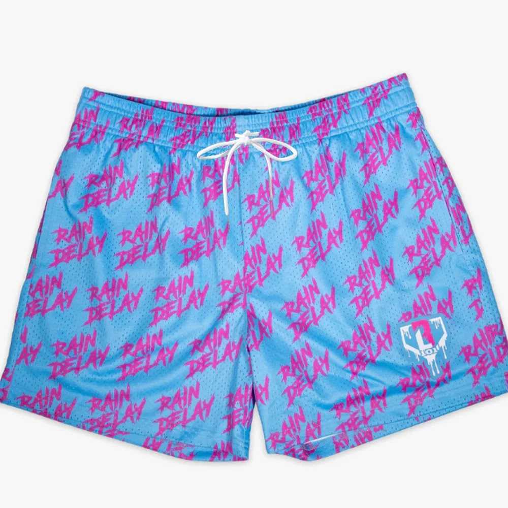 2025 New Hot Men Women Summer Fashion Casual Shorts Motorcycle Racing Shorts BASEBALL LIFESTVLE 101 Rain Delay Youth Shorts Y250528