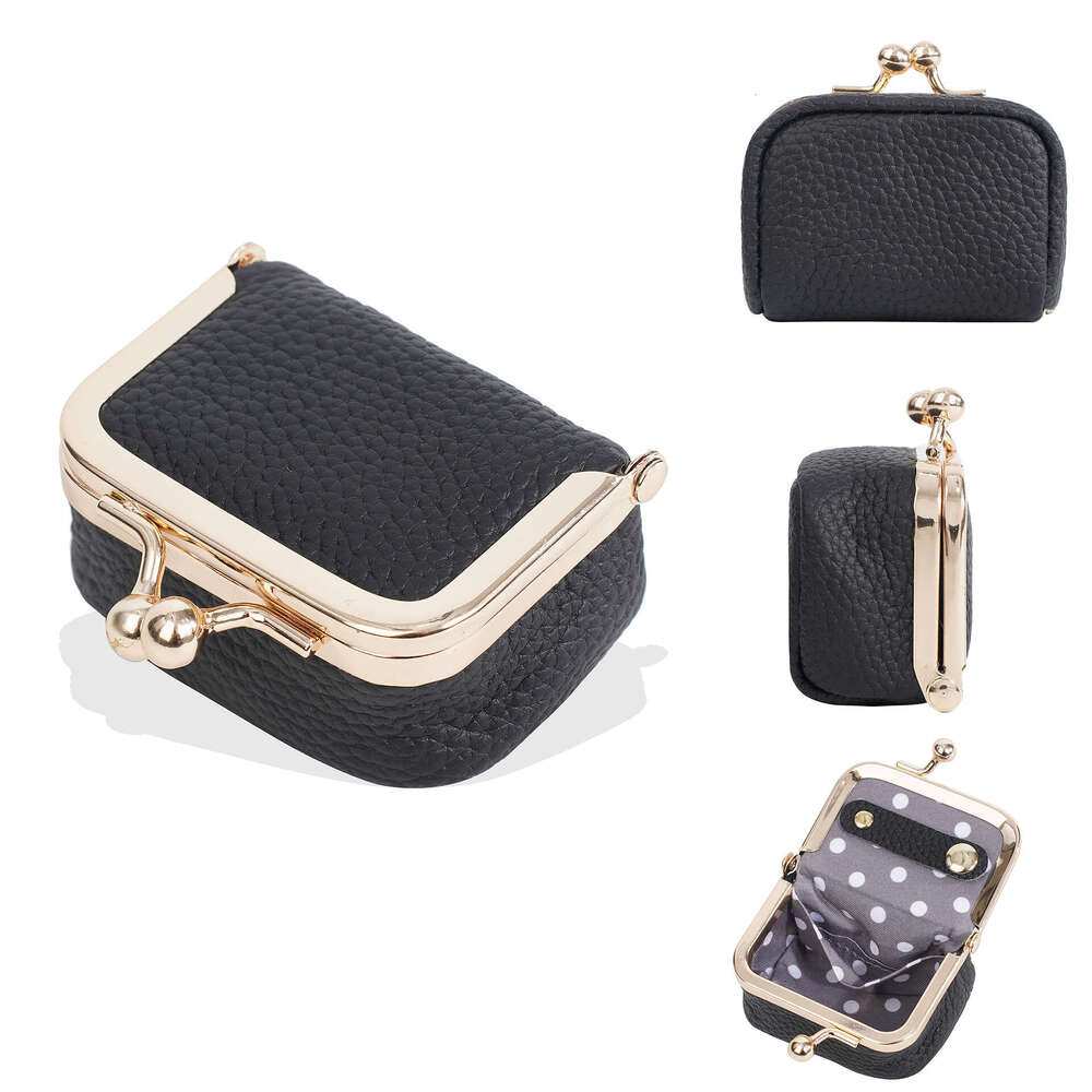 2025 New Women's Purse Baellerry Genuine Leather Mini Jewelry Box Multifunctional Coin Pouch