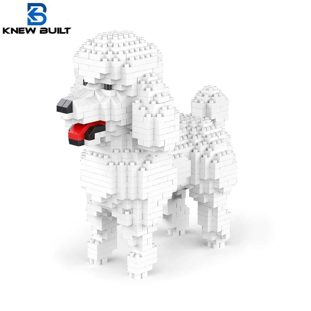 Knew Built Poodle Dog Micro Mini Building Blocks Toys Able Doberman Pinscher Ideal Pet Lover Gift Chow Bullhead Z250528