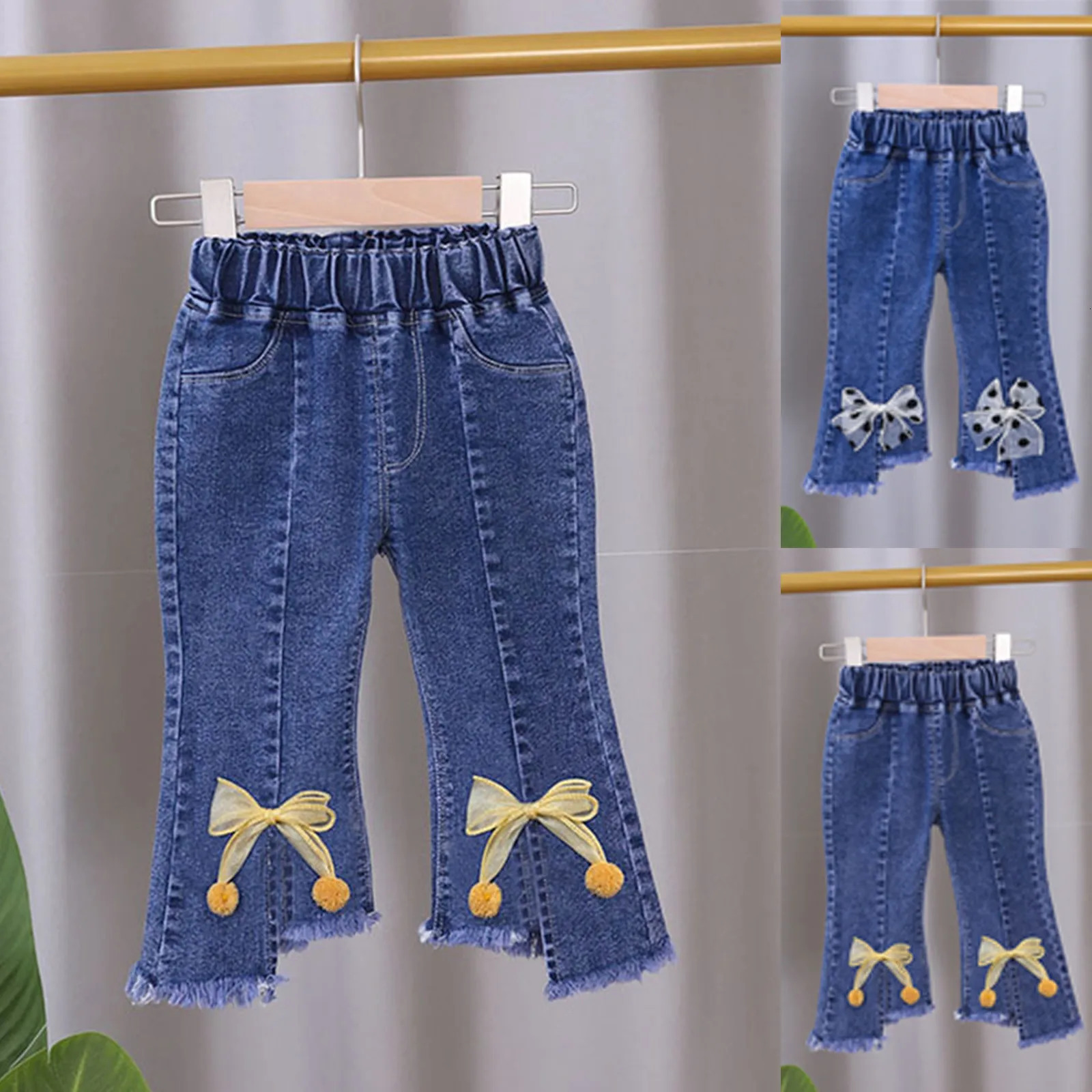 Pants Girls 7 Baby Denim Jeans Toddler Kids Soft Elastic Waist Girl Skirt 250528
