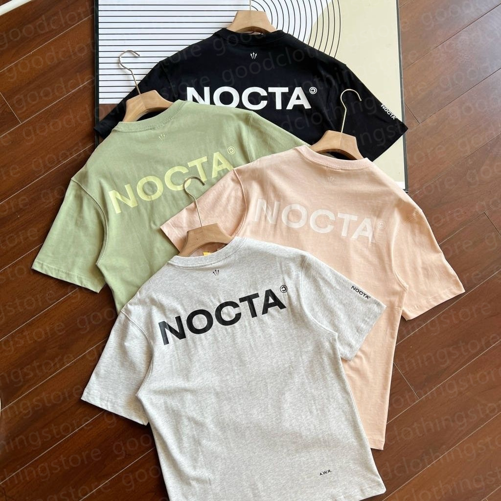 Men's sports tshirts Nocta Letter Laminated Print Designer functional short sleeve Cotton T-shirt High Quality Summer Oversize round neck tee men's women's leisure top