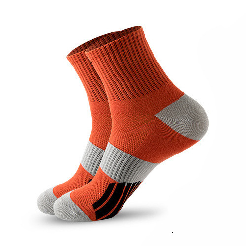Men's Mid-Calf Color-Block Sports Basketball Professional Running Cotton Long Autumn Winter Socks