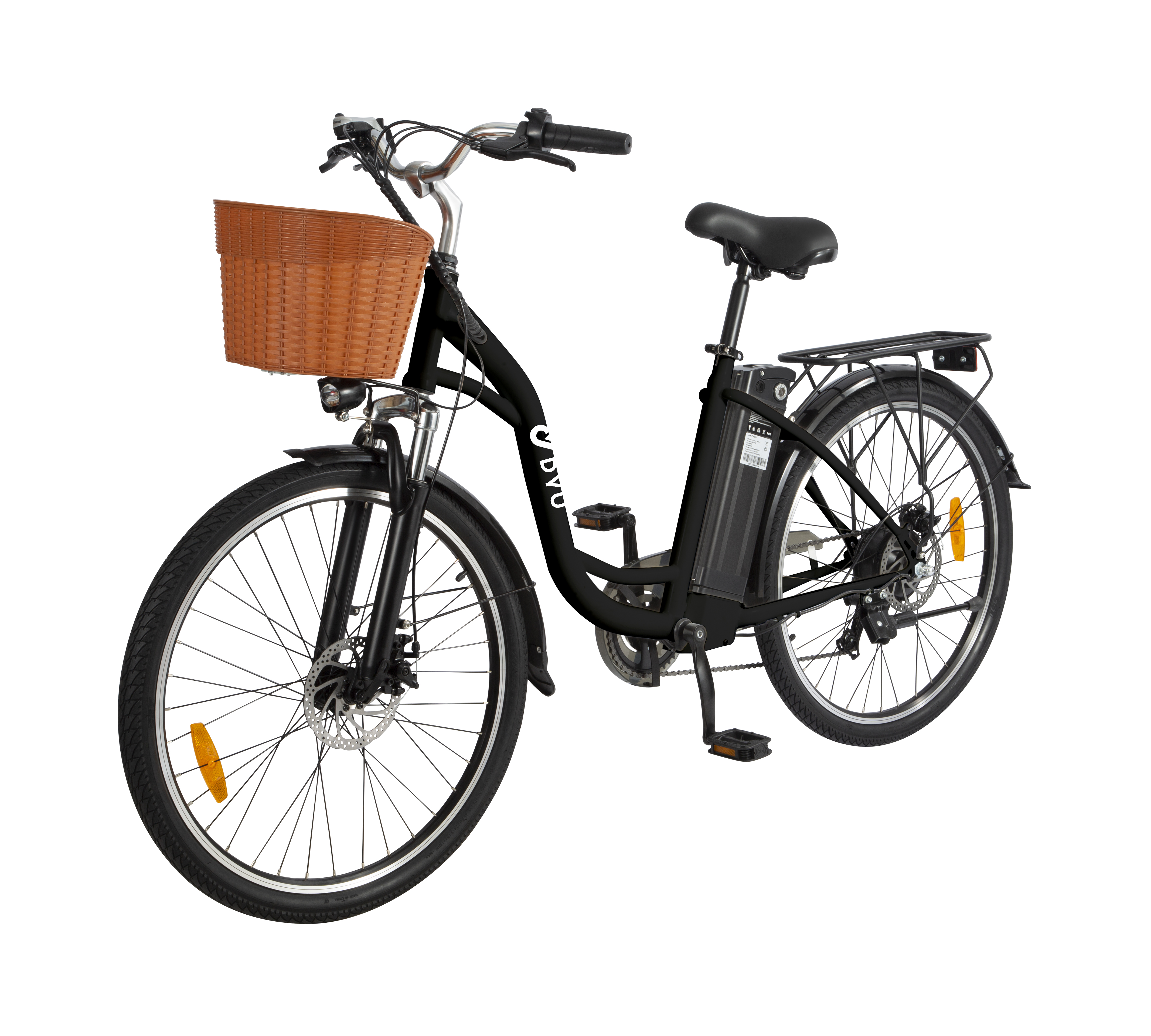 DYU C6 26 Inch E-City bike Women's Electric Bicycle 250W 36V/12.5AH Pedelec E-Bike for Adults 25km/h