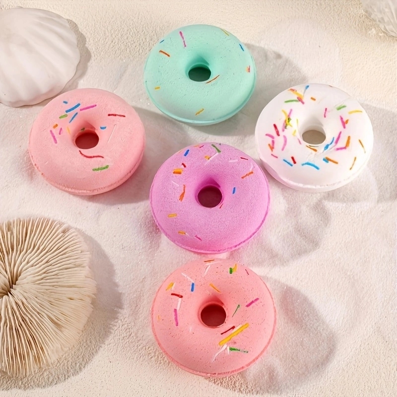Cute Donut Design Bath Bomb Filled With Aromatherapy Fragrance