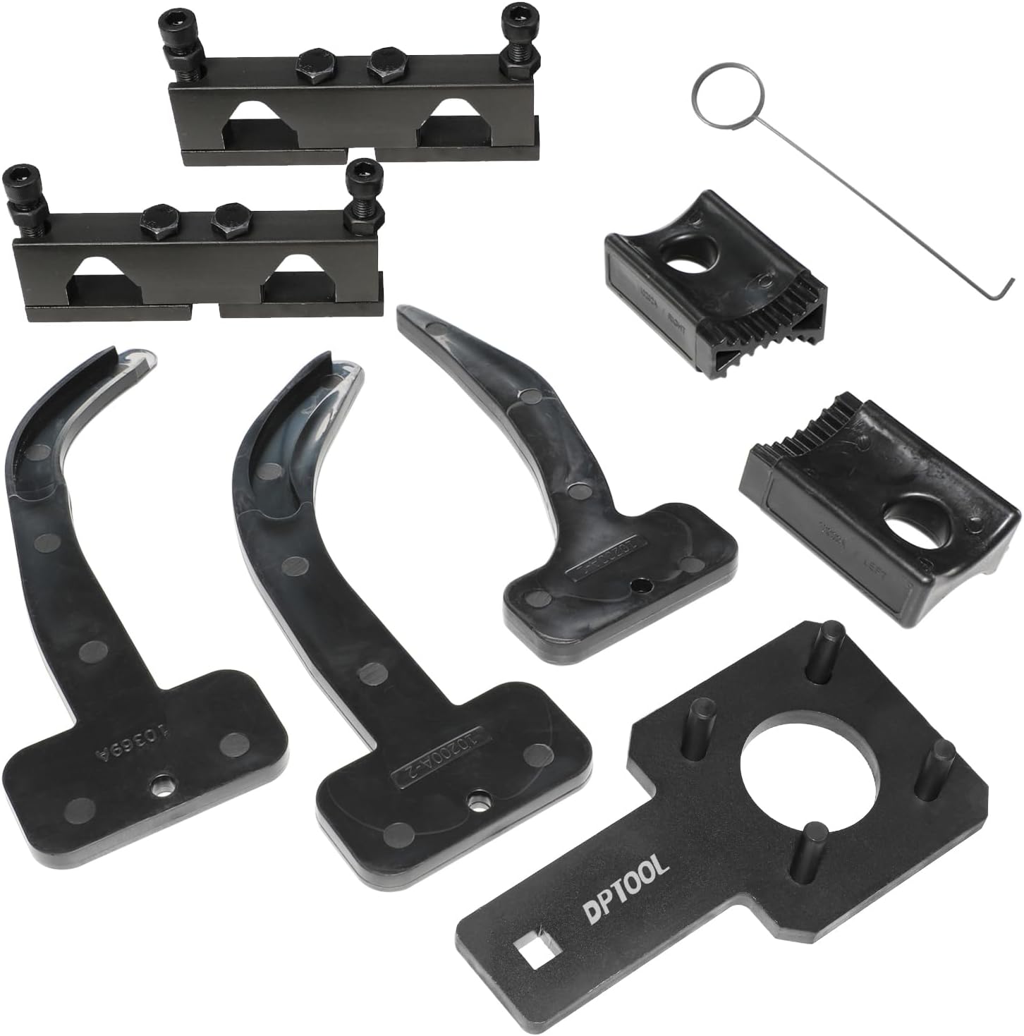 DPTOOL Camshaft Phaser Timing Chain Tool Camshaft Holding Tool Crankshaft Pulley Wrench Compatible with VW Jeep Chrysler Dodge 3.6L Pentastar Engine R