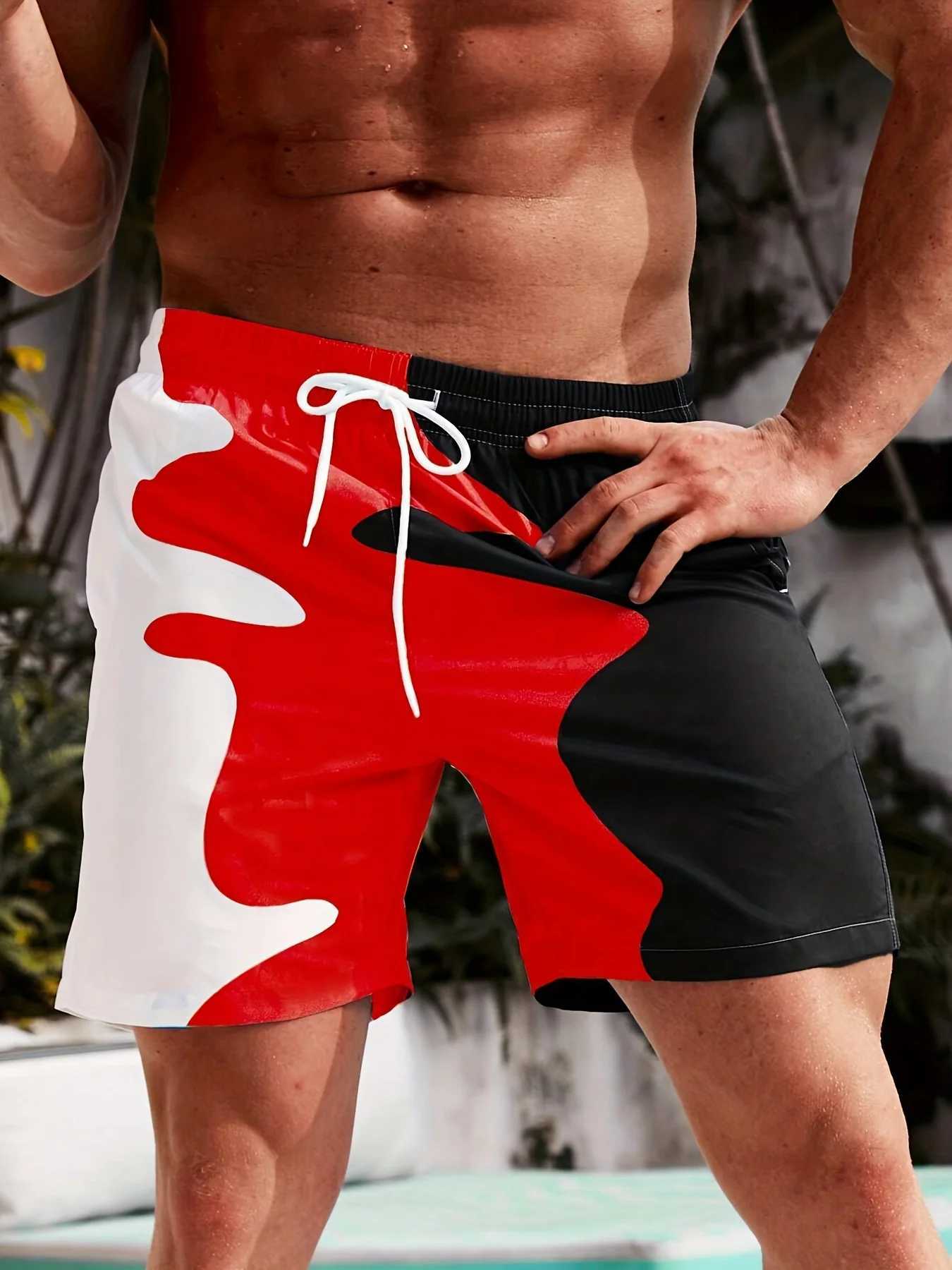 Mens Summer Sports Shorts Quick Drying Pants Fashion Color Block Sport Pants Gym Pant Workout Pant Men Women Beach Short Pants X2505281