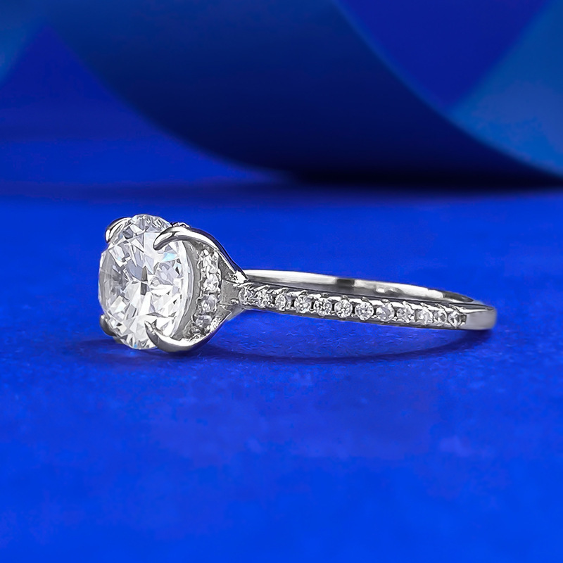 2025 Choucong Brand Wedding Rings Sparkling Luxury Jewelry Soild 100% 925 Sterling Silver Oval Cut White Lab Moissanite Diamond Gorgeous Women Engagem