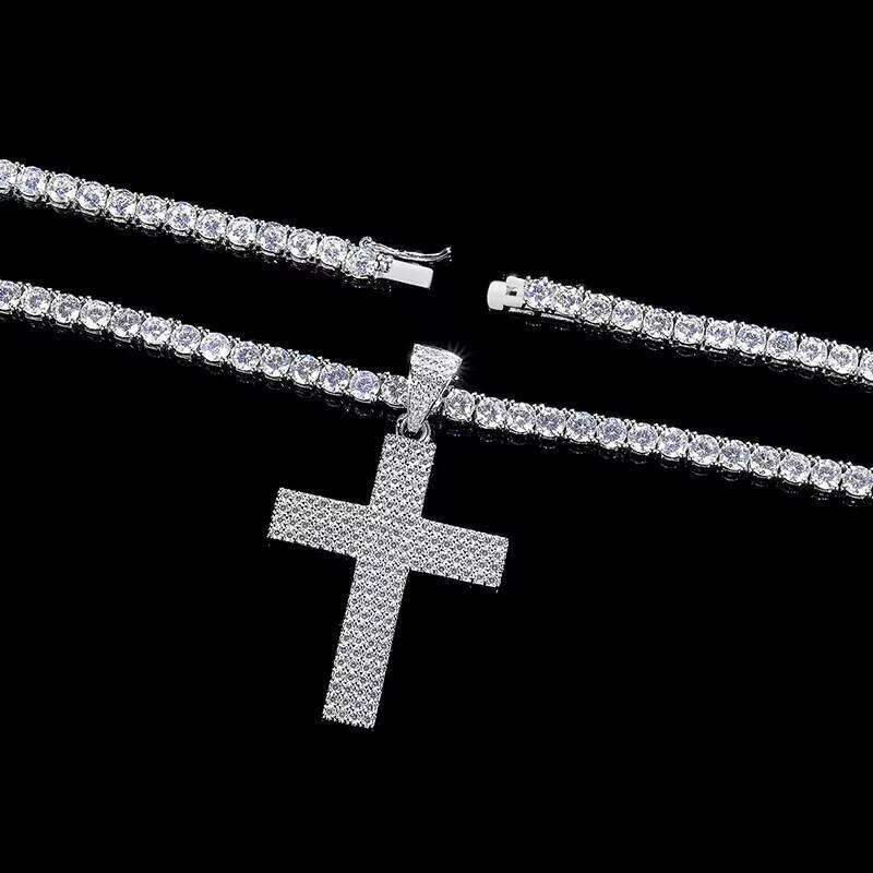 LinYin Fashion Hot Selling Sterling Sier Moissanite Pendant Necklace Hiphop