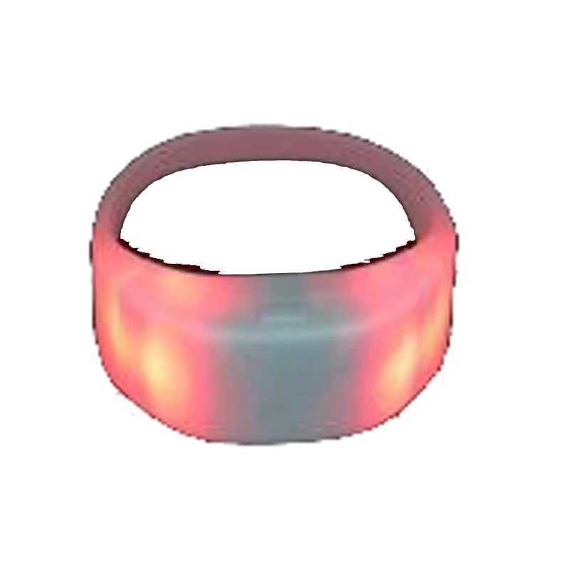 LED DMX TPU Wristbands Renk Deitiren LED Beyaz Silikon Bileklikler RGB Naylon Bilezikler Parti Etkinlii iin 50 Adet/Lot W250528