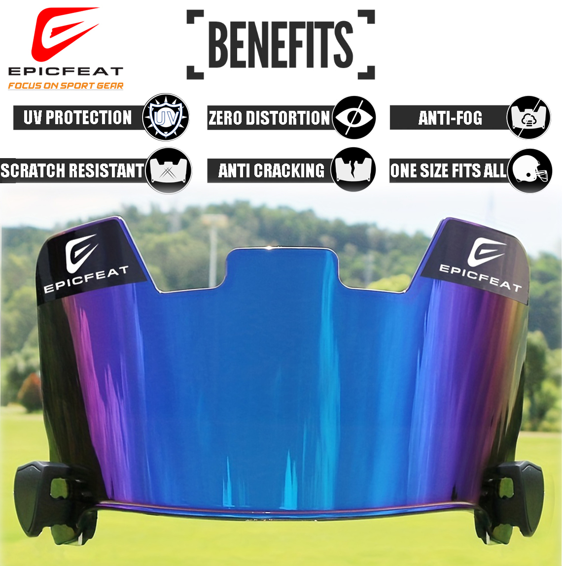 football sun visor football visor fits youth and adult football helmets