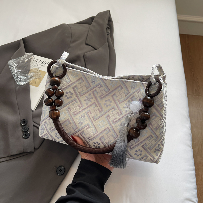 Women's Handbag Free Shipping Designer Bag Fashionable Chinese Style Armpit Bag 2025 New Summer Simple Cloth Bag Shoulder Bag For Going Out To Wo