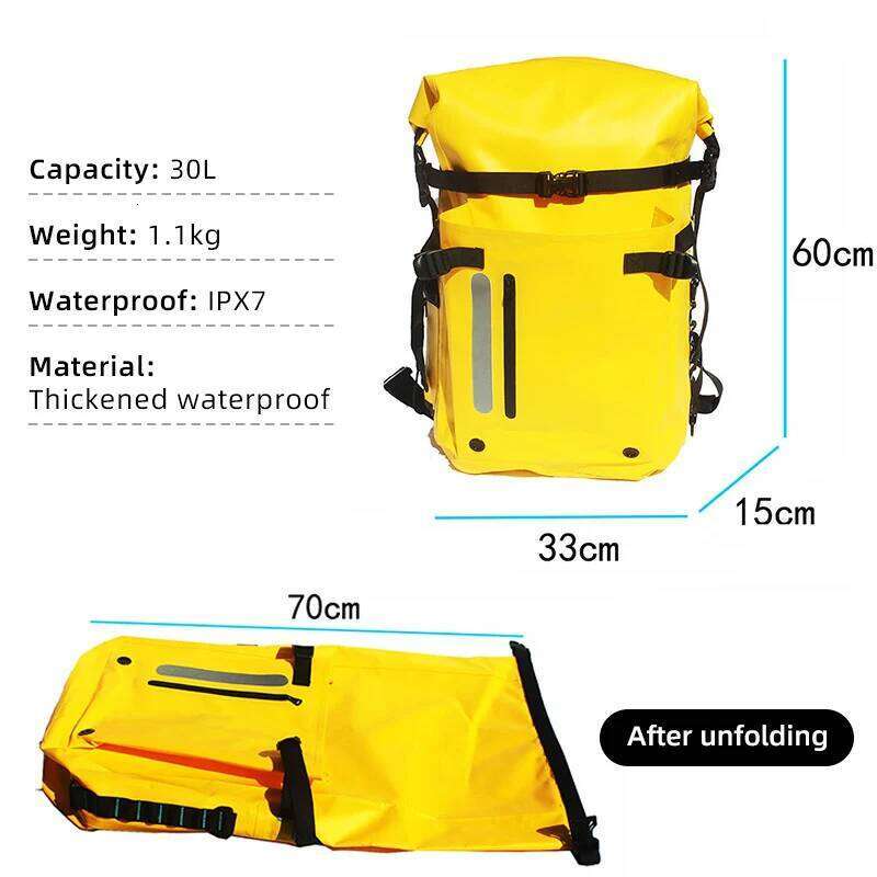 River Tracing Bags Large Capacity Waterproof Backpacks Swimming Storage Diving Equipment Fin Bag Rafting Accessories XM217