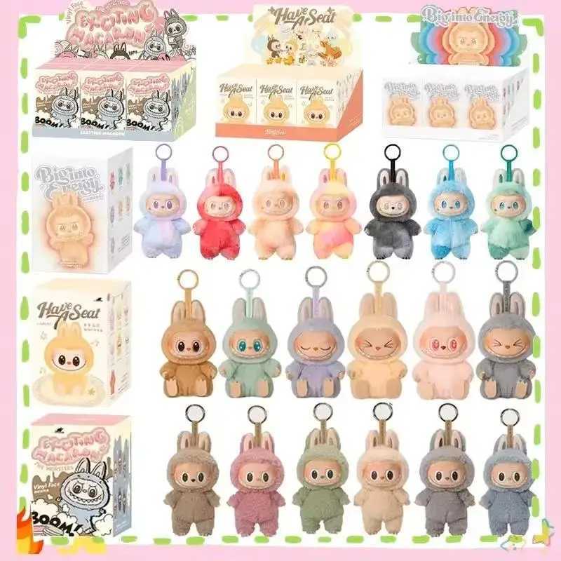 Hot The Monsters Have A Seat Series Labubu Vinyl Plush Doll Blind Box Toy Action Figure Anime Model Mystery Box Gift Collection X250528
