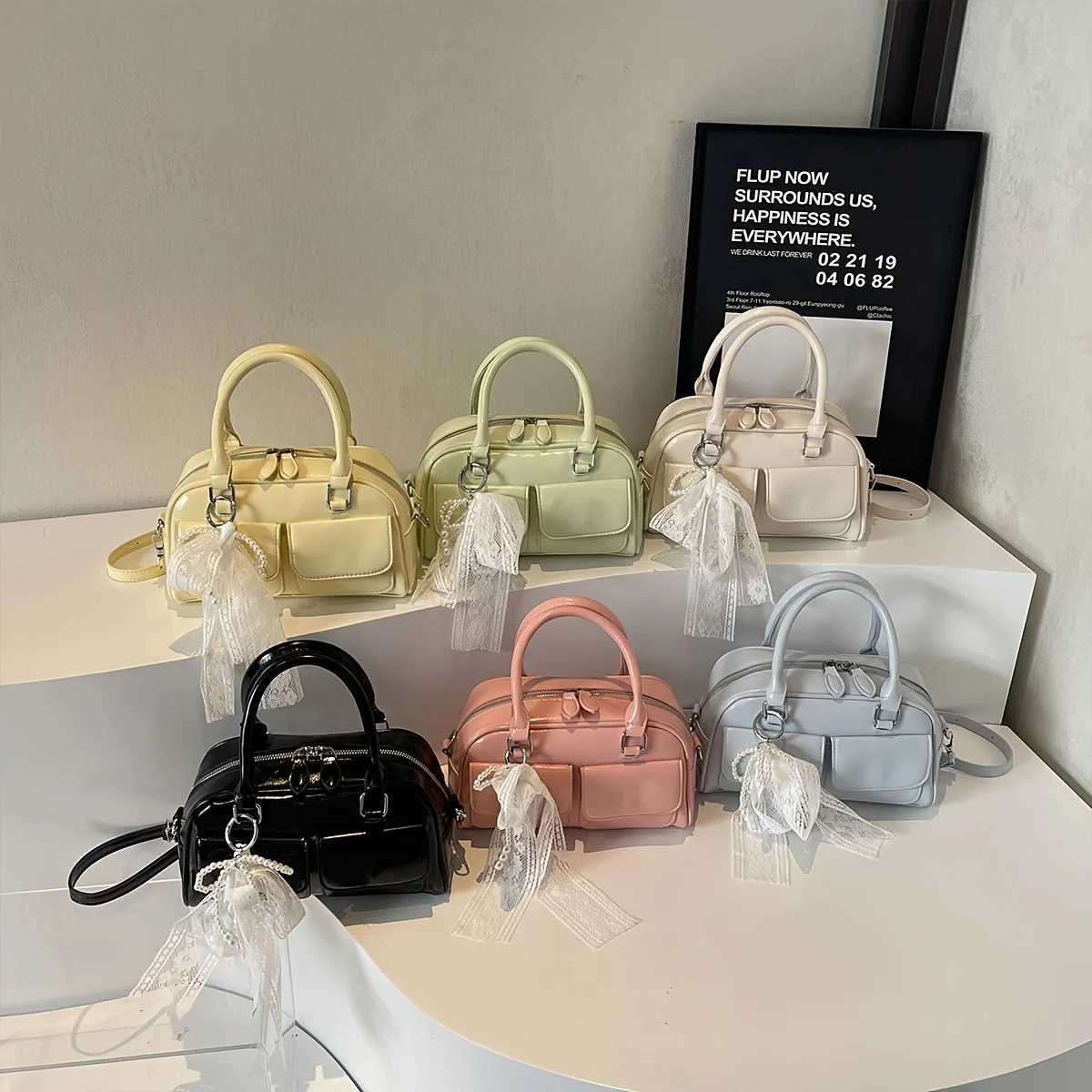 Ladies Crossbody Bag Fashion Everything Popular Casual Sweet Lace Ballet Style Design Sense of Spring and Summer New Shoulder Bag Y250528