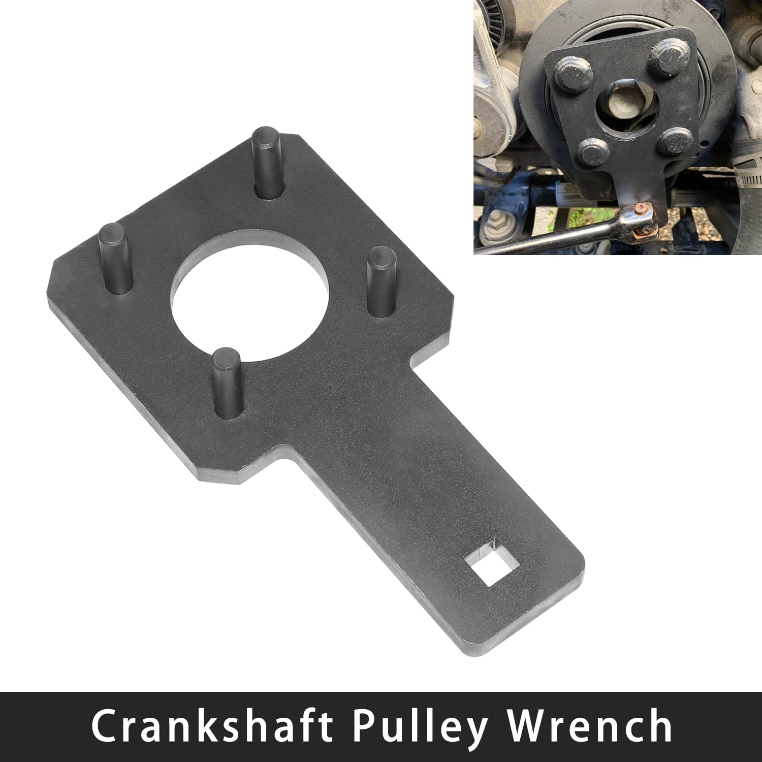 DPTOOL Camshaft Phaser Timing Chain Tool Camshaft Holding Tool Crankshaft Pulley Wrench Compatible with VW Jeep Chrysler Dodge 3.6L Pentastar Engine R