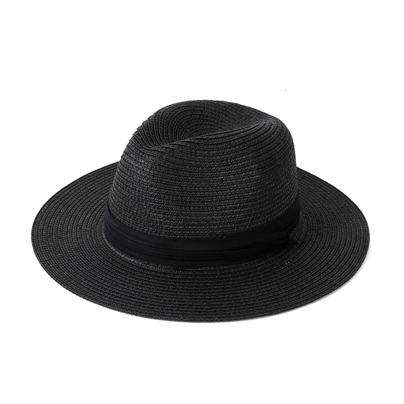 Summer Straw Hat Foldable Woven Hats Holiday Travel Men Jazz Top Hat Sun Protection Sun Shading Hat beach 250526