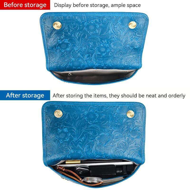 Men's Natural Cowhide Crossbody Messenger Bags For Male Genuine Leather Shoulder Bag With Two Size