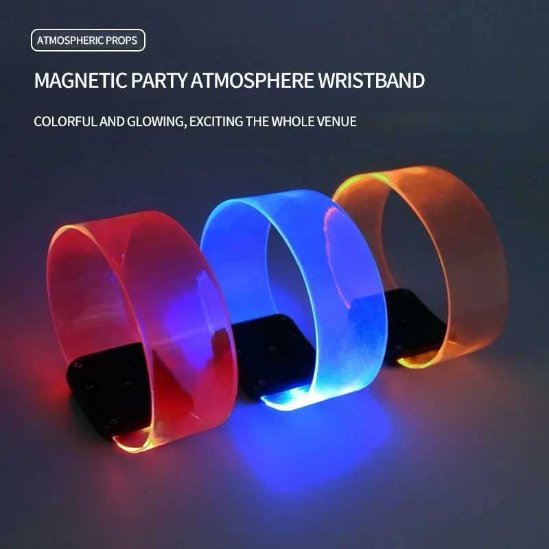 LED Luminous Bracelet Music Bar Disco Ambient Props Concert Cultural Cheer Bracelets Props Entertain Party Decor Supplies W250528