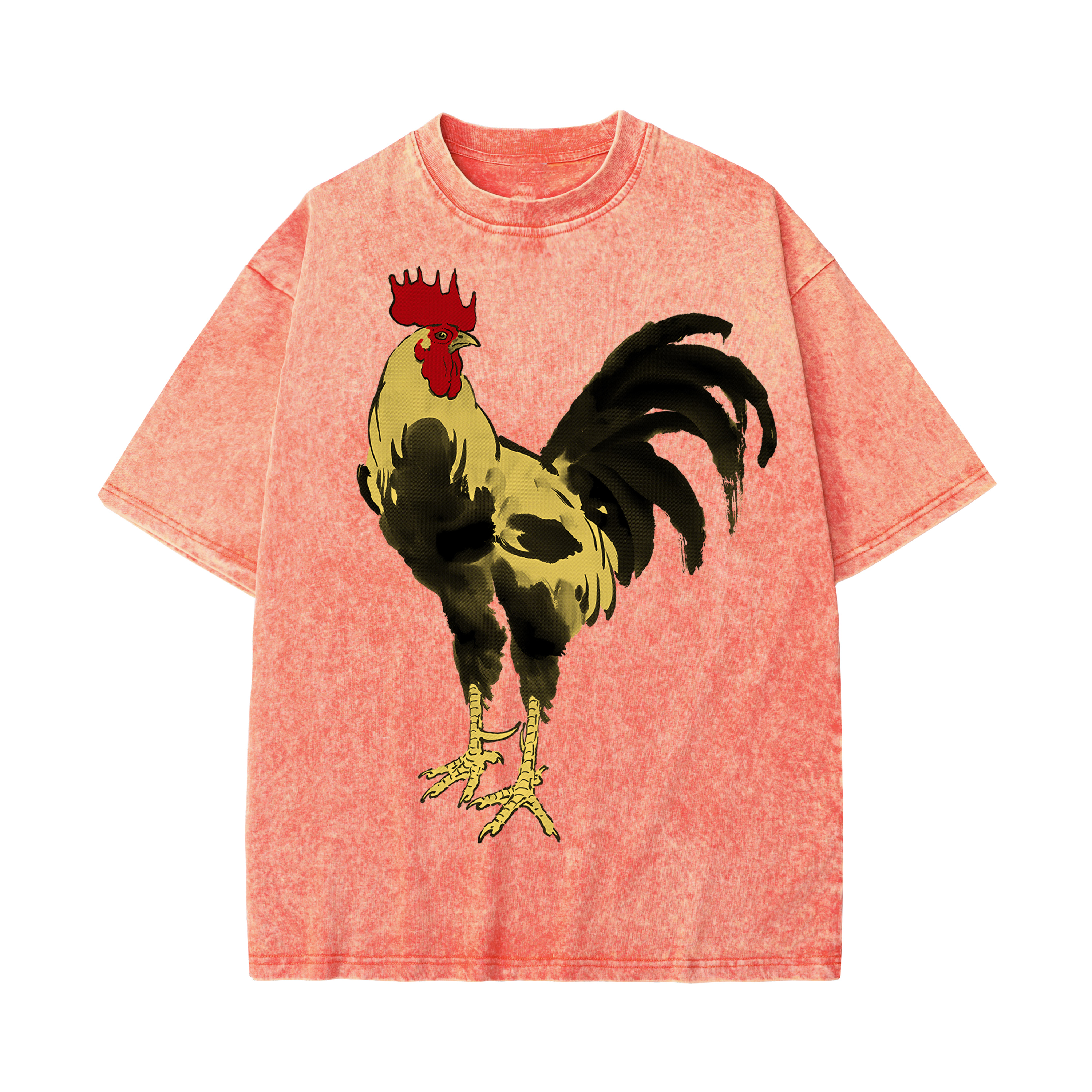 T-shirt men's top designer cotton T-shirt The Golden Cockerel short sleeved clothing high-quality fashionable T-shirt