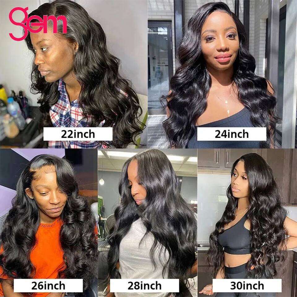 15A Body Wave Brazilian Virgin 1/3/4 Pcs Weave Natural Black Color Extensions 100% Human Hair Bundles
