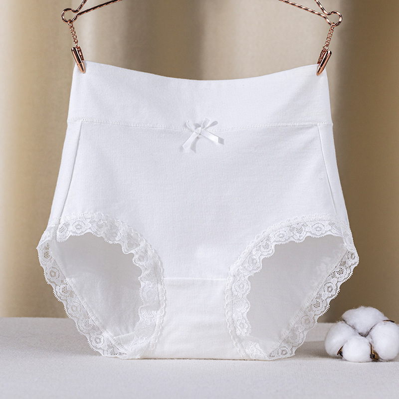 Manufacturer wholesale women's long staple cotton high waist abdominal underwear, breathable buttocks underwear