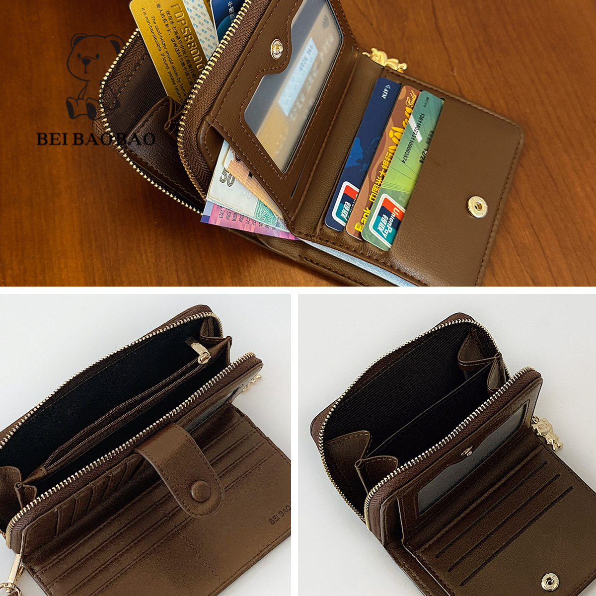Free Shipping Designer Wallet 2025 New Long Women's Handbag Mini Cute Coin Purse Cartoon Fashion Key Bag