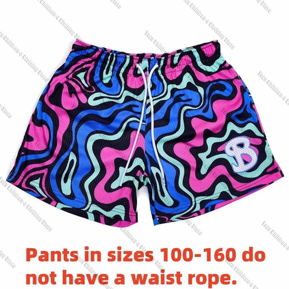 Quick-Drying American Trendy Brand Paint Wind Retro Sports Basketball Shorts Summer Childrens Mens Sports Breathable Shorts X250528